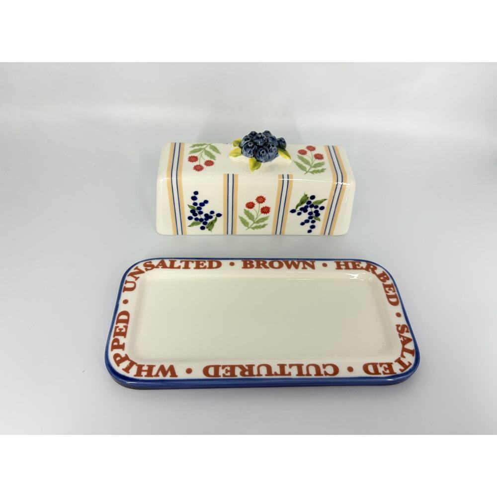 Anthropologie Lou Rota Stoneware Pie Dish Remikens Butter Dish Spoon Rest Set - Picture 13 of 14